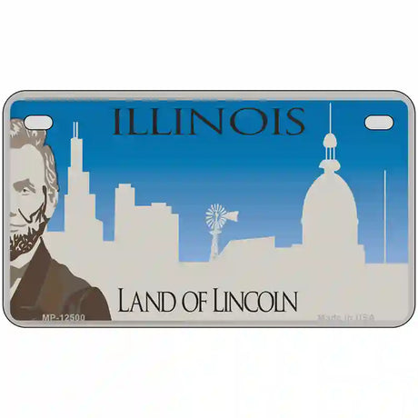 Illinois Blank Novelty Metal License Plate 7" x 4" (MP)