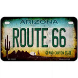 Route 66 Arizona Novelty Metal License Plate Tag LP-12503 7" x 4" (MP)