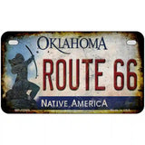 Route 66 Oklahoma Novelty Metal License Plate Tag LP-12509 7" x 4" (MP)