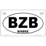 BZB Bisbee Arizona Novelty Metal License Plate 7" x 4" (MP)