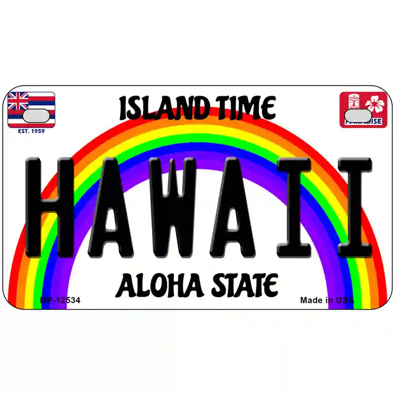 Hawaii Novelty Metal License Plate 7" x 4" (MP)