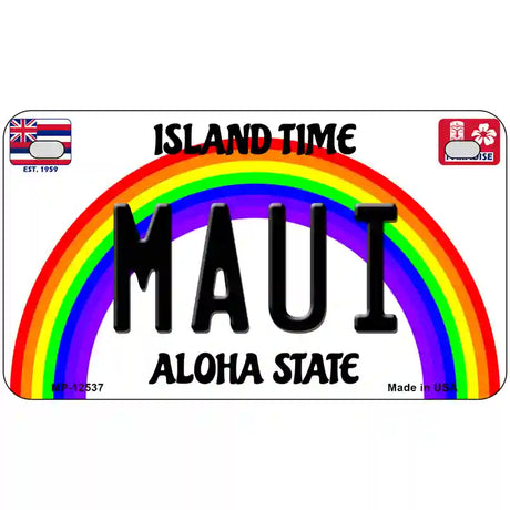 Maui Hawaii Novelty Metal License Plate 7" x 4" (MP)