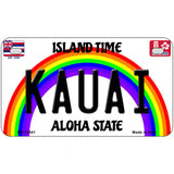 Kauai Hawaii Novelty Metal License Plate 7" x 4" (MP)