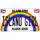 Island Girl Hawaii Novelty Metal License Plate 7" x 4" (MP)