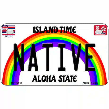 Native Hawaii Novelty Metal License Plate 7" x 4" (MP)