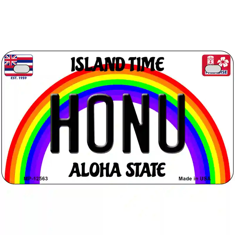 Honu Hawaii Novelty Metal License Plate 7" x 4" (MP)