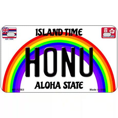 Honu Hawaii Novelty Metal License Plate 7" x 4" (MP)