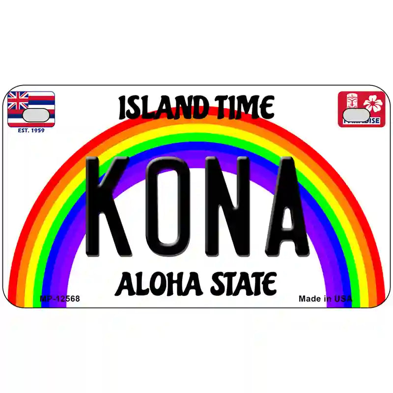 Kona Hawaii Novelty Metal License Plate 7" x 4" (MP)