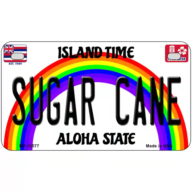 Sugar Cane Hawaii Novelty Metal License Plate 7" x 4" (MP)