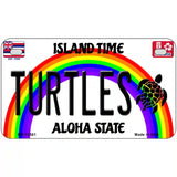 Turtles Hawaii Novelty Metal License Plate 7" x 4" (MP)