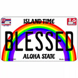 Blessed Hawaii Novelty Metal License Plate 7" x 4" (MP)