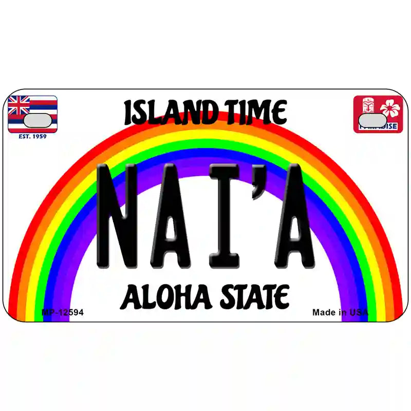 Naia Hawaii Novelty Metal License Plate 7" x 4" (MP)