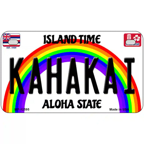 Kahakai Hawaii Novelty Metal License Plate 7" x 4" (MP)