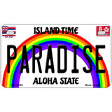 Paradise Hawaii Novelty Metal License Plate 7" x 4" (MP)