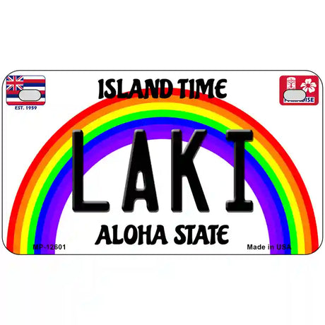 Laki Hawaii Novelty Metal License Plate 7" x 4" (MP)