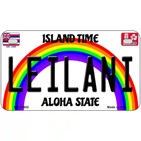 Leilani Hawaii Novelty Metal License Plate 7" x 4" (MP)