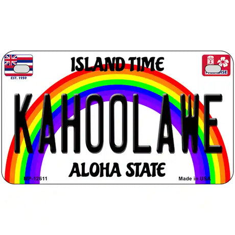 Kahoolawe Hawaii Novelty Metal License Plate 7" x 4" (MP)