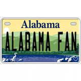 Alabama Fan Novelty Metal License Plate 7" x 4" (MP)