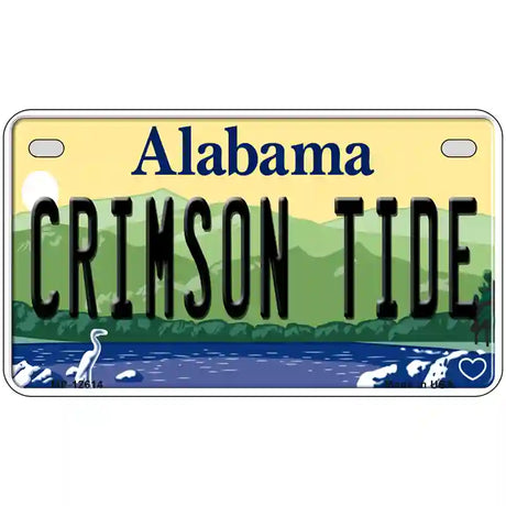 Crimson Tide Novelty Metal License Plate 7" x 4" (MP)