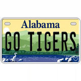 Go Tigers Novelty Metal License Plate 7" x 4" (MP)