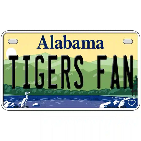 Tigers Fan Novelty Metal License Plate 7" x 4" (MP)