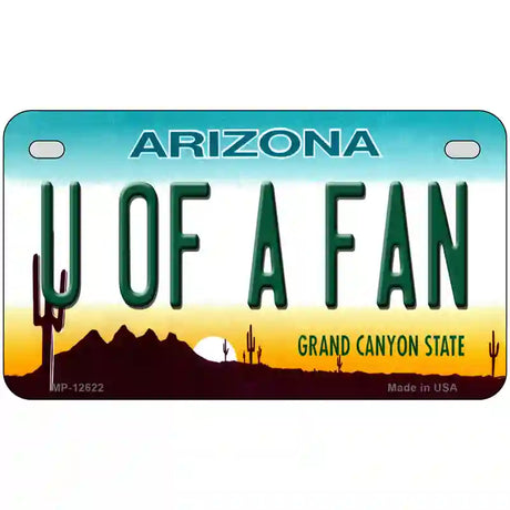 Univ of Arizona Fan Novelty Metal License Plate 7" x 4" (MP)