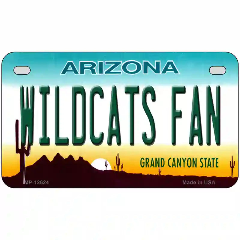 Wildcats Fan Novelty Metal License Plate 7" x 4" (MP)