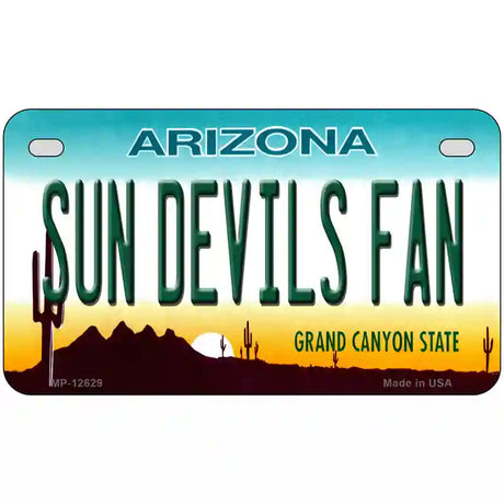 Sun Devils Fan Novelty Metal License Plate 7" x 4" (MP)