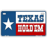 Texas Hold Em Novelty Metal License Plate 7" x 4" (MP)