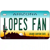 Lopes Fan Novelty Metal License Plate 7" x 4" (MP)