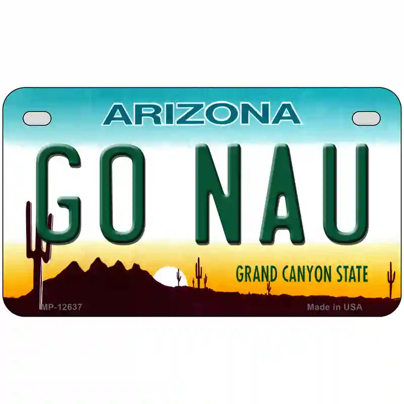 Go Northern Arizona Univ Novelty Metal License Plate 7" x 4" (MP)