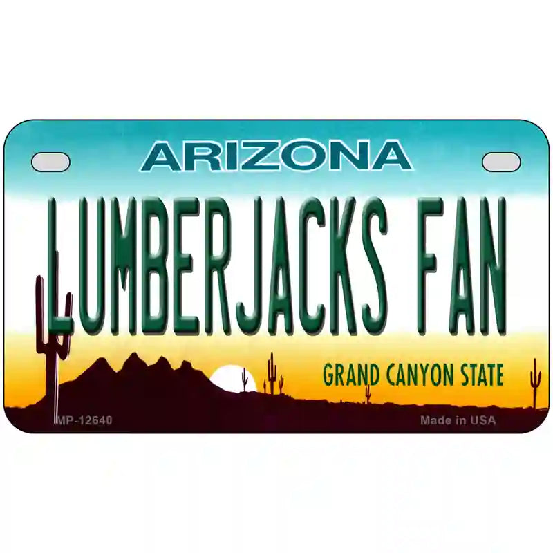 Lumberjacks Fan Novelty Metal License Plate 7" x 4" (MP)