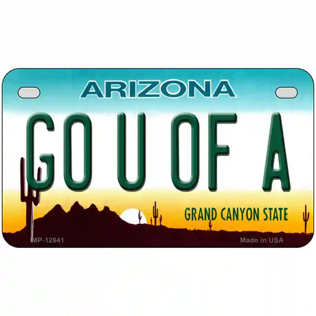 Go Univ of Arizona Novelty Metal License Plate 7" x 4" (MP)