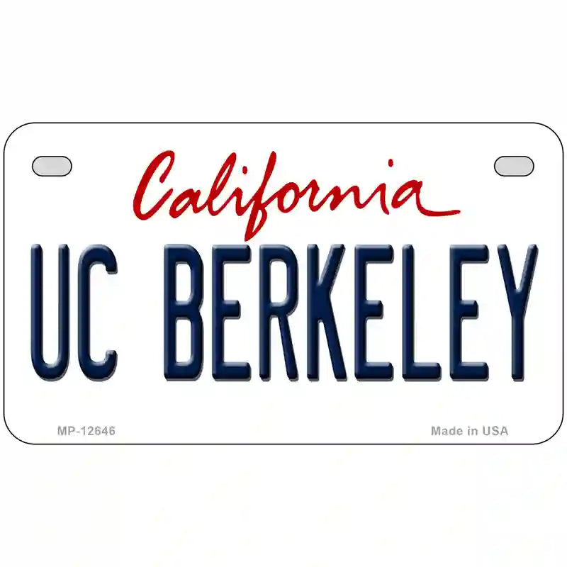 UC Berkeley Novelty Metal License Plate 7" x 4" (MP)