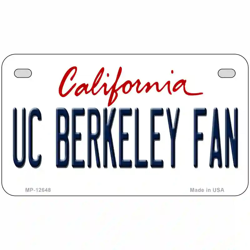 UC Berkeley Fan Novelty Metal License Plate 7" x 4" (MP)