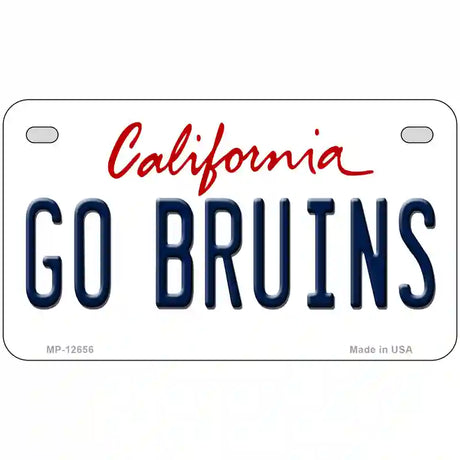 Go Bruins Novelty Metal License Plate 7" x 4" (MP)