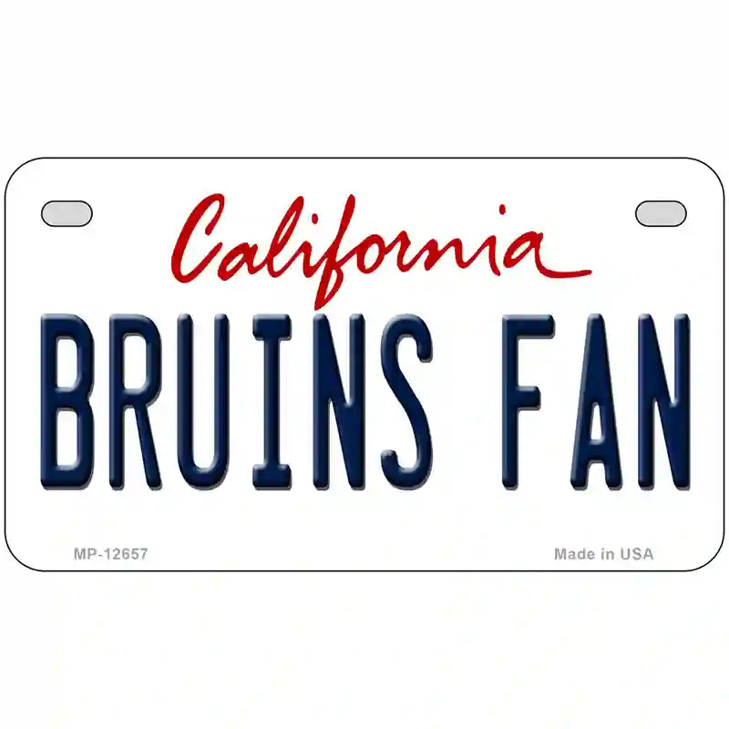 Bruins Fan Novelty Metal License Plate 7" x 4" (MP)