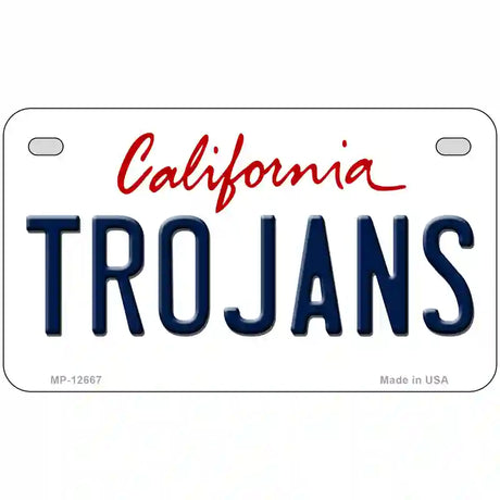 Trojans Novelty Metal License Plate 7" x 4" (MP)