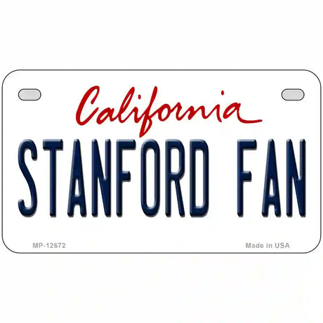 Stanford Fan Novelty Metal License Plate 7" x 4" (MP)