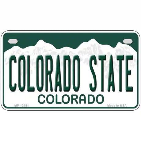 Colorado State Novelty Metal License Plate 7" x 4" (MP)