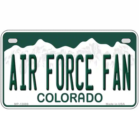 Air Force Fan Novelty Metal License Plate 7" x 4" (MP)