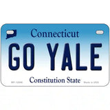 Go Yale Novelty Metal License Plate 7" x 4" (MP)