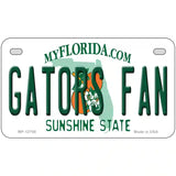 Gators Fan Novelty Metal License Plate 7" x 4" (MP)