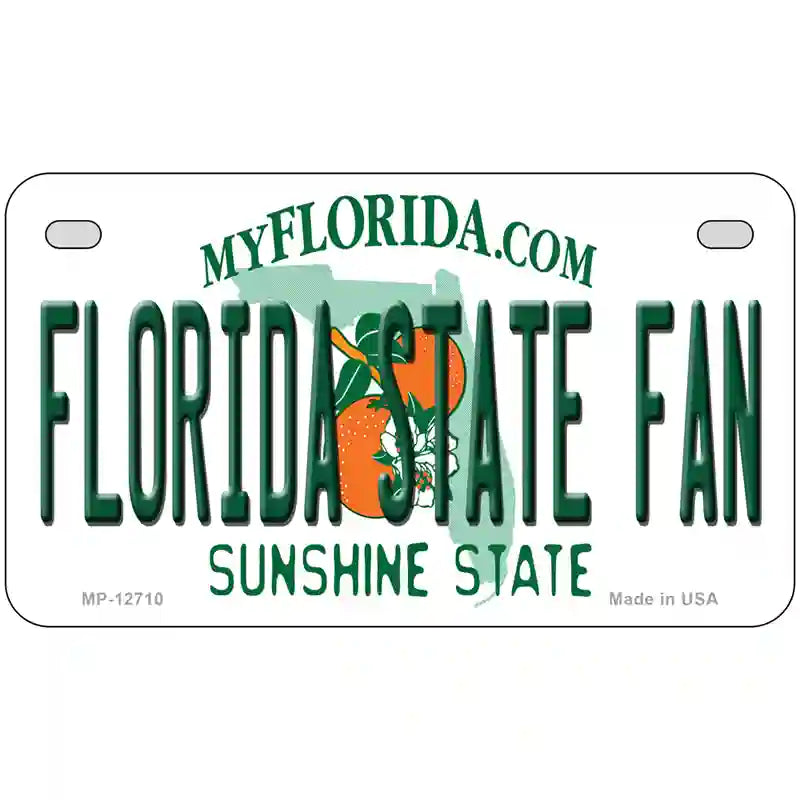 Florida State Fan Novelty Metal License Plate 7" x 4" (MP)