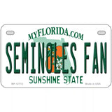 Seminoles Fan Novelty Metal License Plate 7" x 4" (MP)