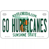 Go Hurricanes Novelty Metal License Plate 7" x 4" (MP)