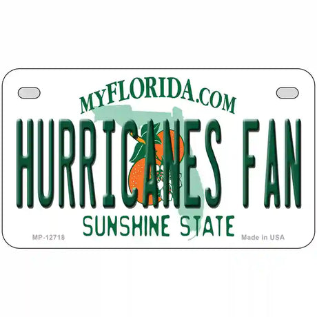 Hurricanes Fan Novelty Metal License Plate 7" x 4" (MP)