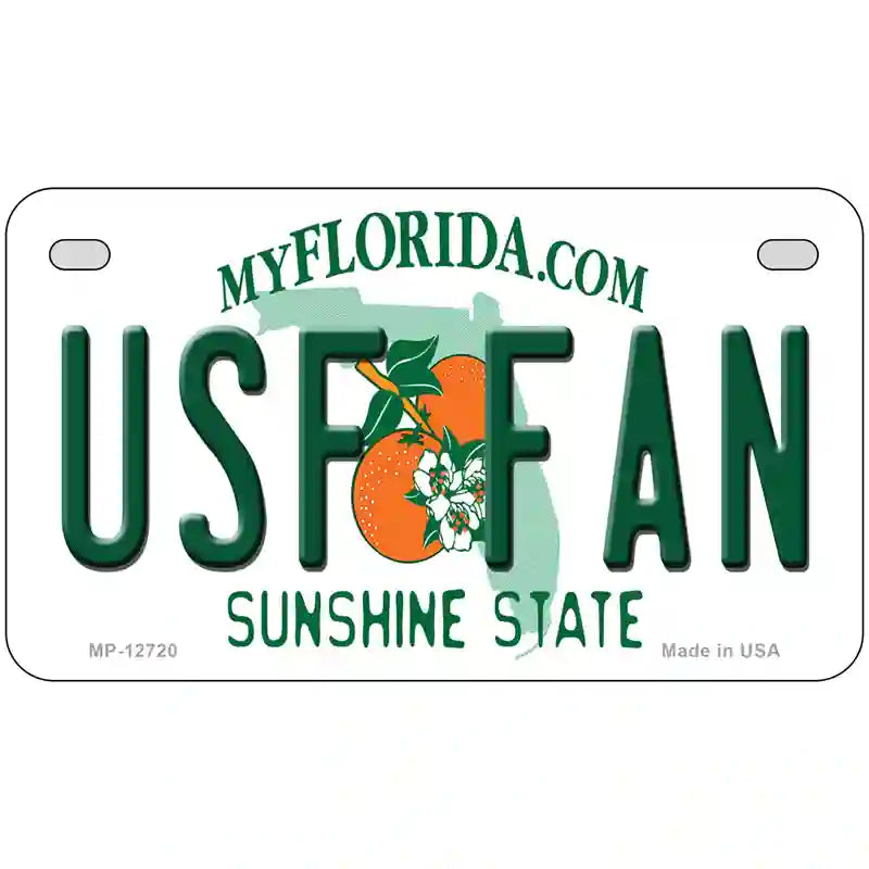 USF Fan Novelty Metal License Plate 7" x 4" (MP)