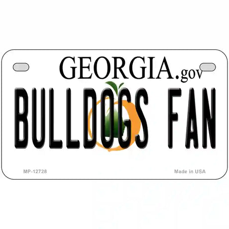 Bulldogs Fan Georgia Novelty Metal License Plate 7" x 4" (MP)