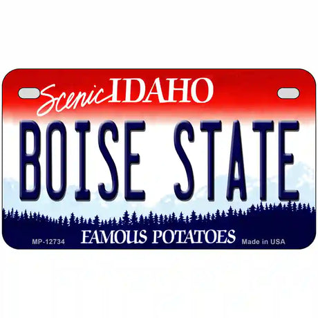 Boise State Novelty Metal License Plate 7" x 4" (MP)